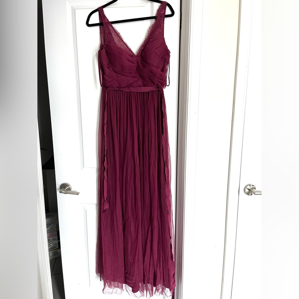 Formal burgundy dress